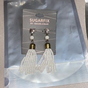 White SugarFix BaubleBar Beaded Earrings